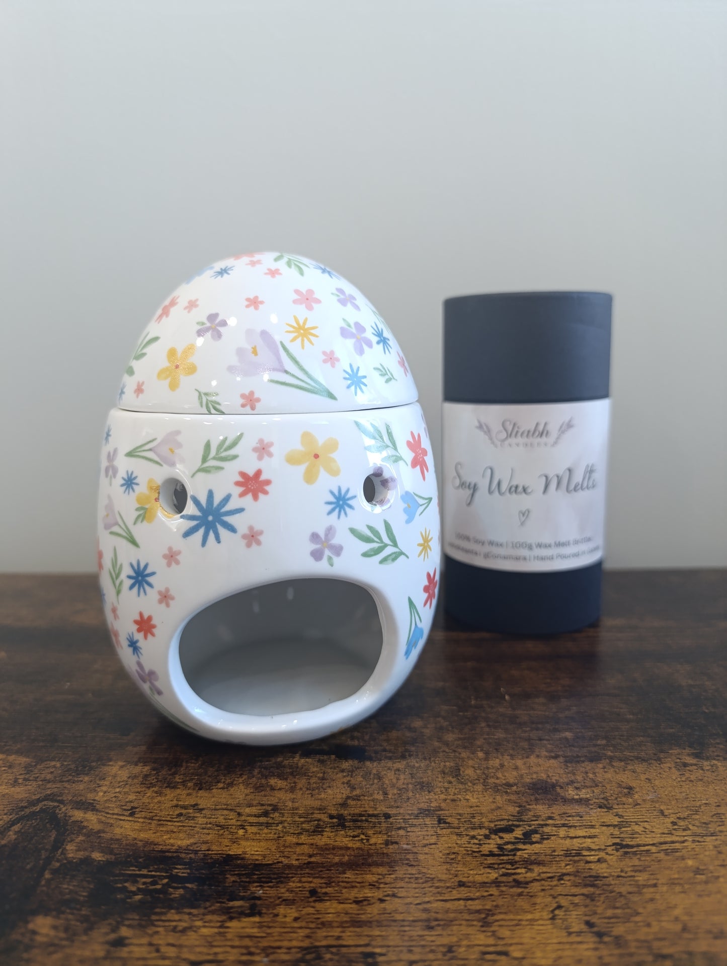 Spring Floral Print Wax Warmer & Oil Burner