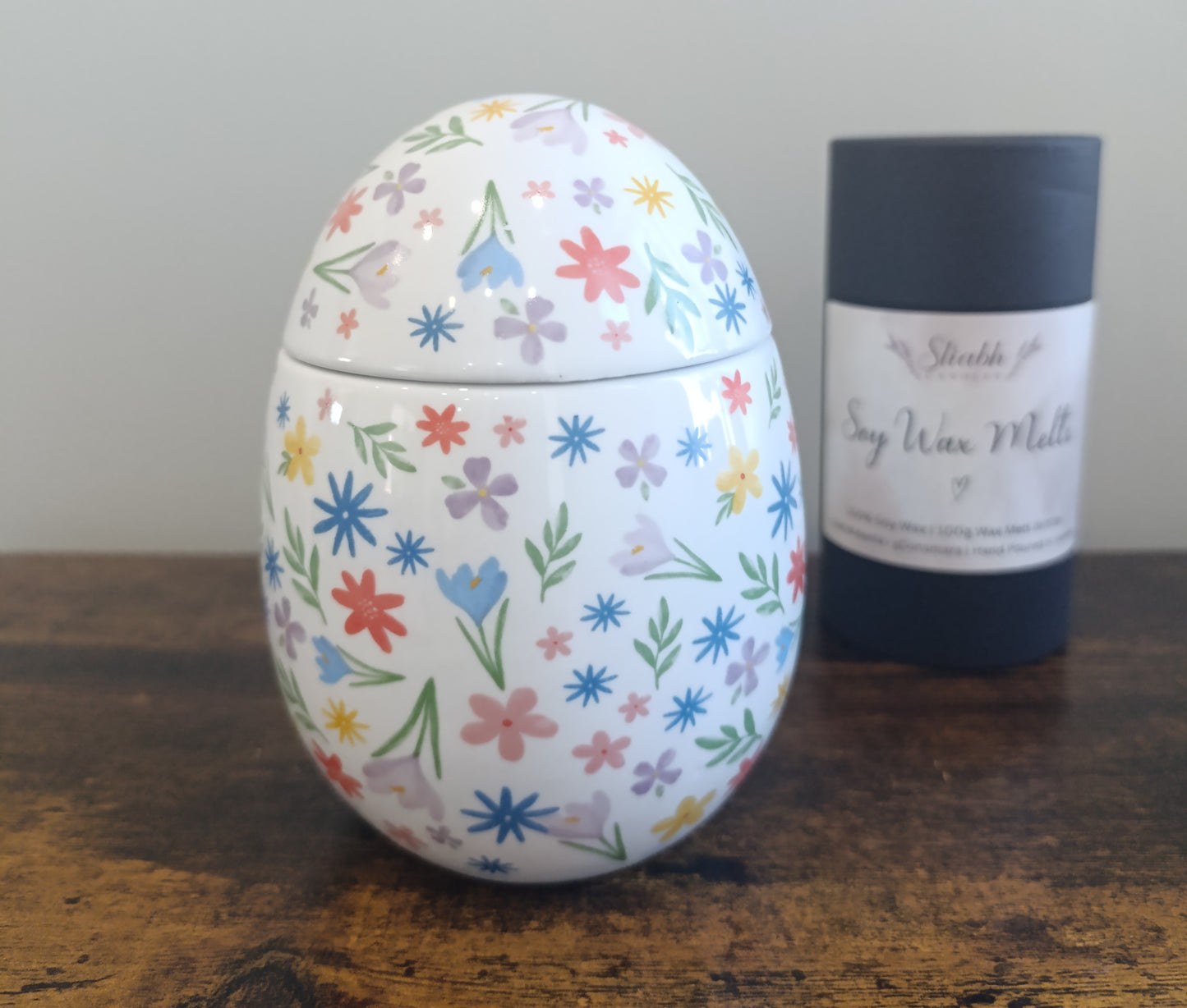 Spring Floral Print Wax Warmer & Oil Burner