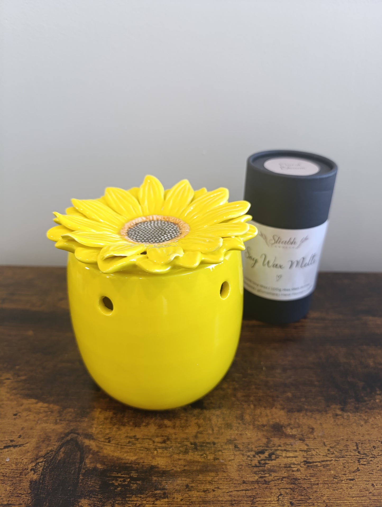 Sunflower Wax Burner Gift Set with Soy Wax Melts