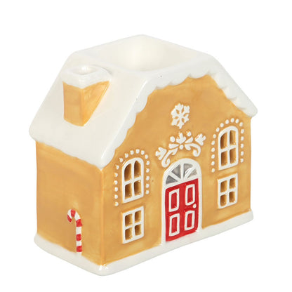 Festive Gingerbread House Wax Burner with Tealight