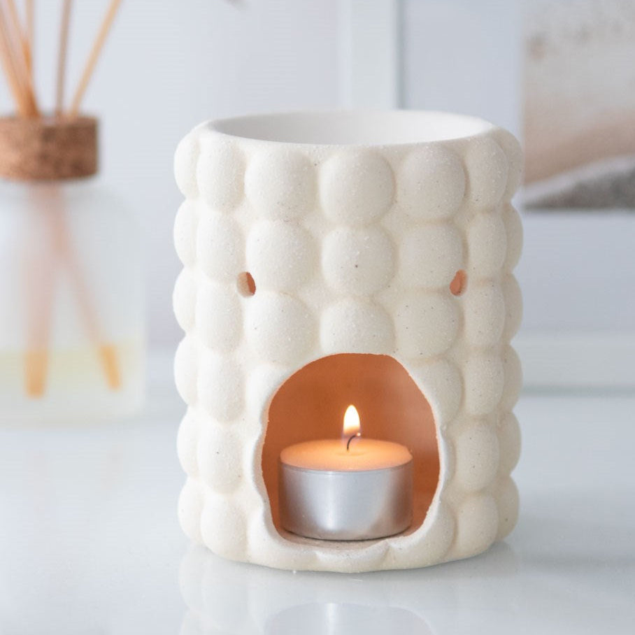 Cream Speckle Bubble Oil Burner