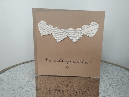 Engagement Candle & Card Set | Geallta | Engagement gift & present | Handmade in Connemara