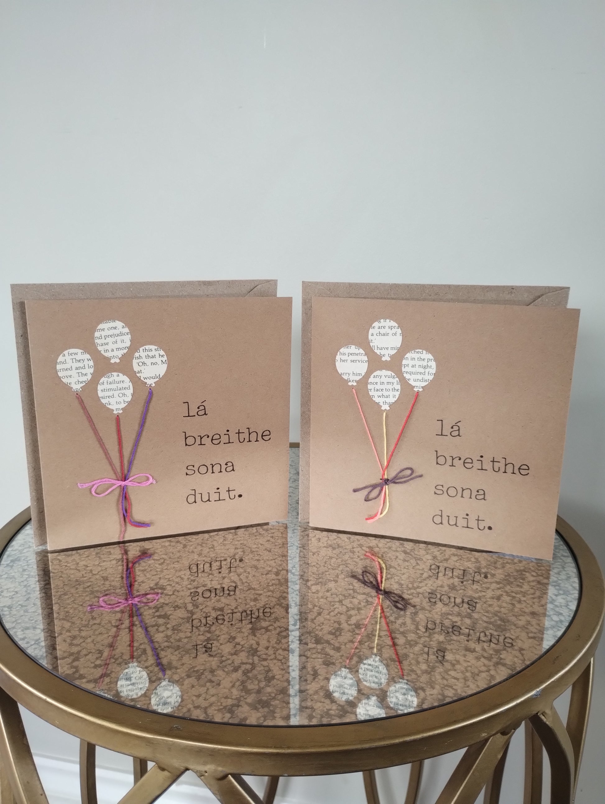 Birthday Candle & Card Set | Breithlá | Birthday gift | Handmade in Connemara | Sliabh Candles