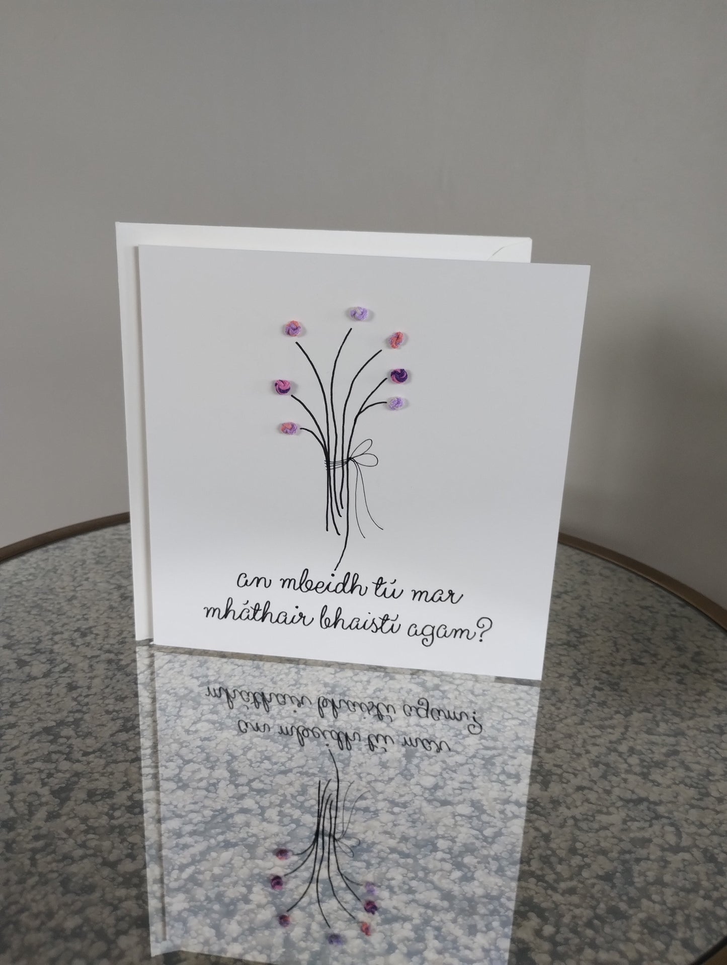 Will you be my Godmother Candle & Card Set | Máthair Bhaistí | Godmother Proposal Gift | Handmade