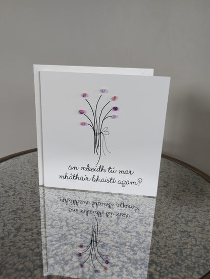 Will you be my Godmother Candle & Card Set | Máthair Bhaistí | Godmother Proposal Gift | Handmade