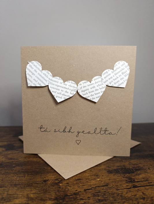 Tá sibh geallta | Engagement / Engaged | Handmade Irish Card