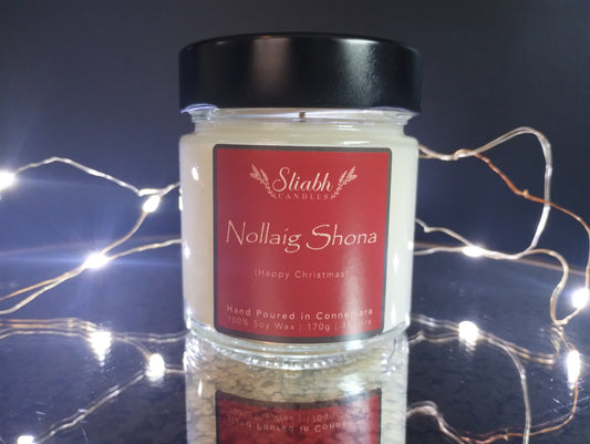 Nollaig Shona Christmas Spice Scented Oh No! Soy Wax Christmas Candle