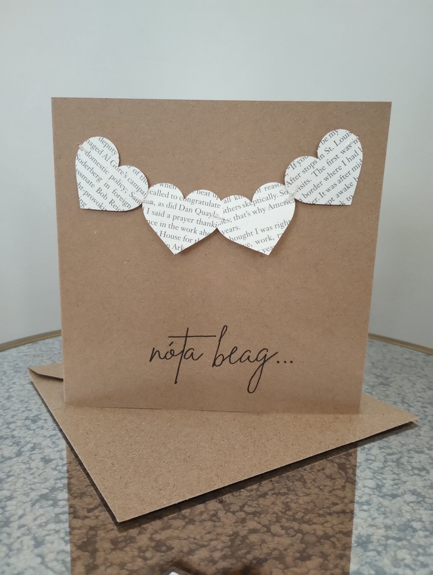 Nóta Beag | Irish Just to say card | Handmade