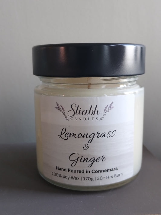 Lemongrass & Ginger Oh No! Soy Wax Candle