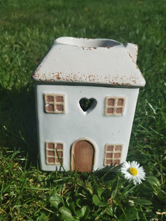 Rustic House Wax Warmer. Oil & Wax Burner. Gift. 