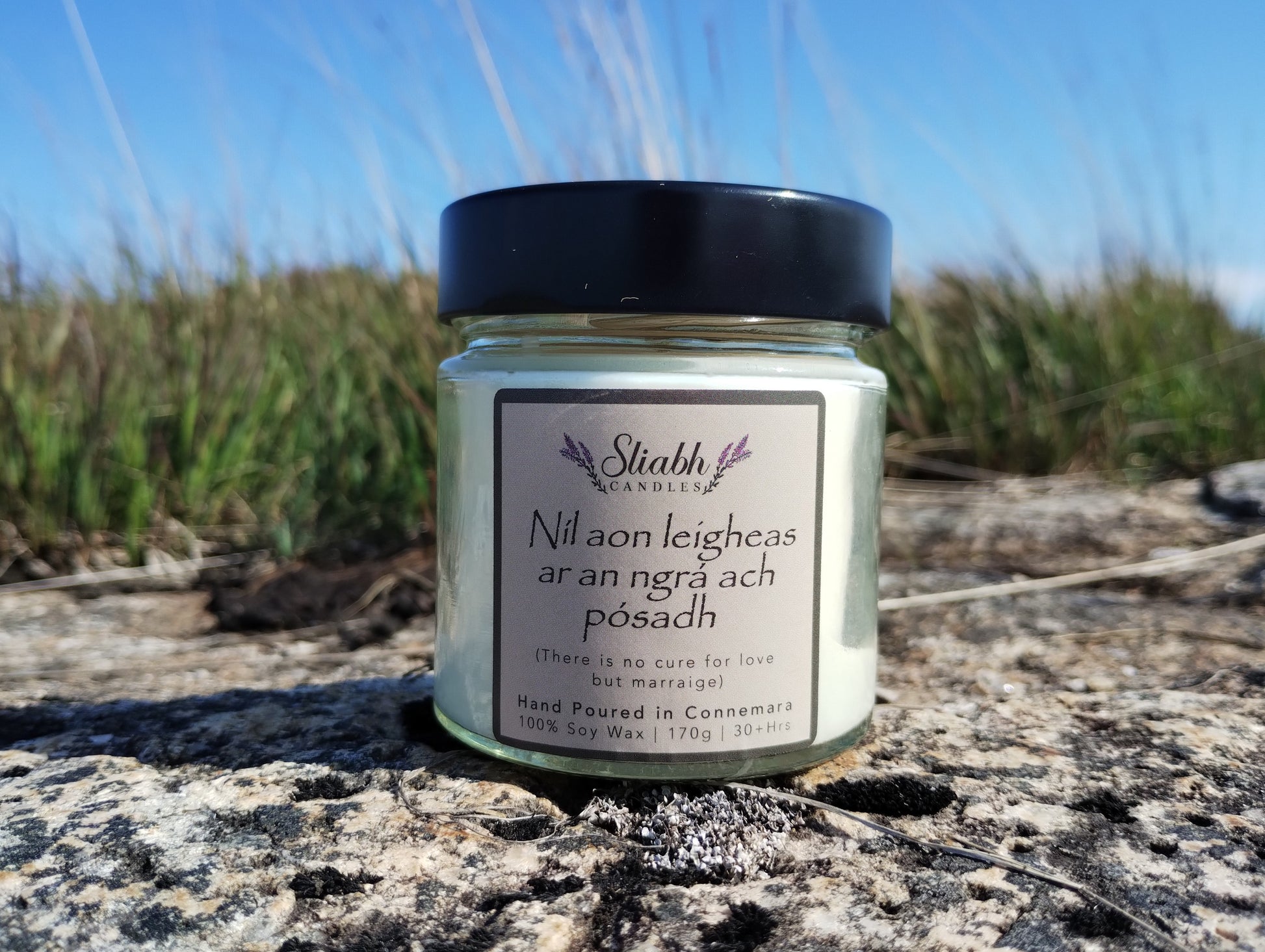 Sliabh Candles Wedding / Engagement / Anniversary Candle. Handmade in Connemara