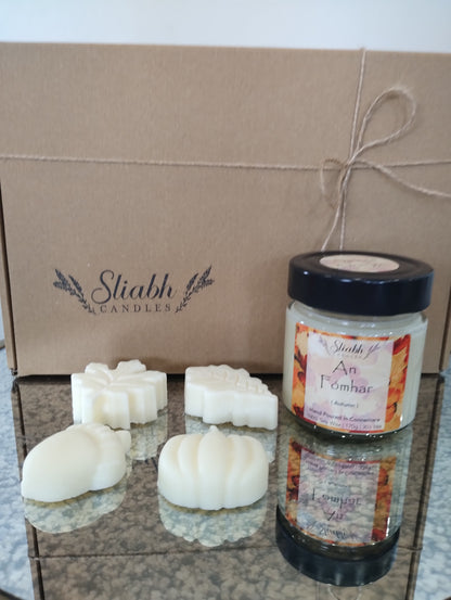 Autumn Spiced Orange Gift Box | Soy Wax Candles & Wax Melts | An Fómhar