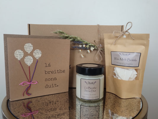 Birthday Gift Box | Breithlá | Sliabh Candles | Handmade in Connemara