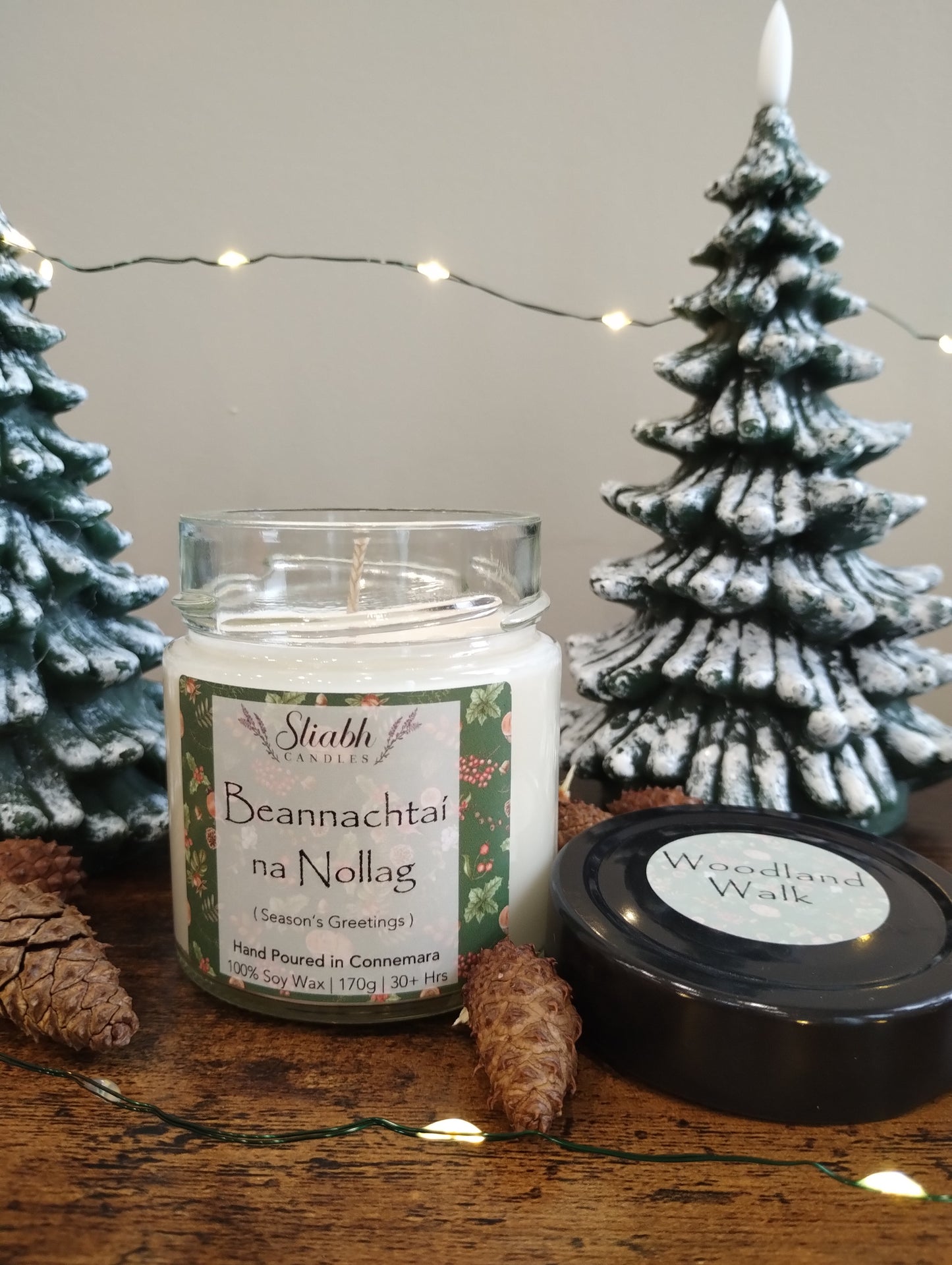 Beannachtaí na Nollag | Woodland Walk | Christmas Soy Wax Candle