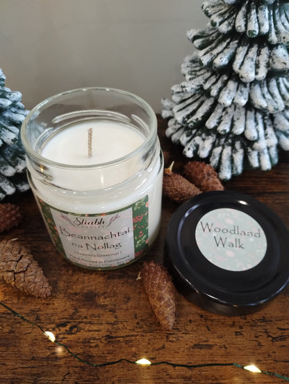 Beannachtaí na Nollag | Woodland Walk | Christmas Soy Wax Candle