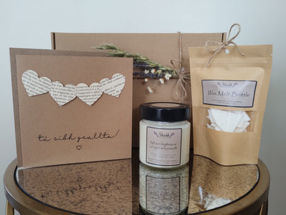 Engaged Gift Box | Engagement Present | Sliabh Candles | Handmade in Connemara