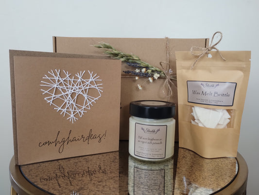 Wedding Gift Box | Just Married Present | Sliabh Candles | Handmade in Connemara