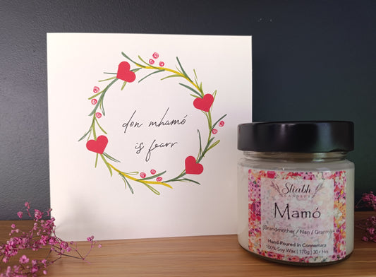 Mamó Candle & Card Set | Grandmothers | Mother's Day Gift Set