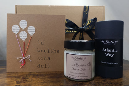 Birthday Box | Breithlá | Sliabh Candles | Handmade in Connemara
