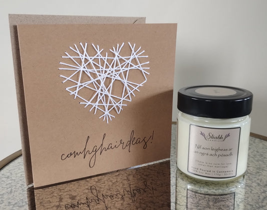 Wedding Candle & Card Gift Set