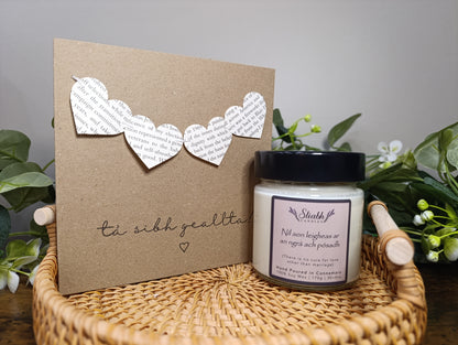 Engagement Candle & Card Gift Set | Geallta