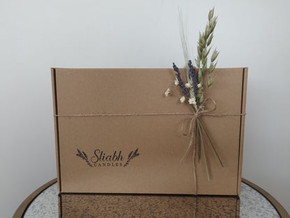 Strawberry Gift Box Set |  Wax Melt Burner | Strawberry & Rhubarb Soy Wax Melts
