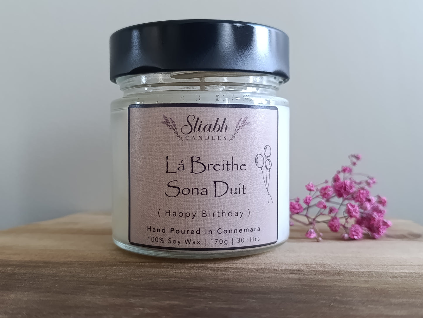 Birthday Box | Breithlá | Sliabh Candles | Handmade in Connemara