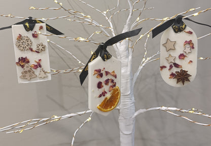 Spiced Orange Soy Wax Melts Hanging Christmas Ornaments