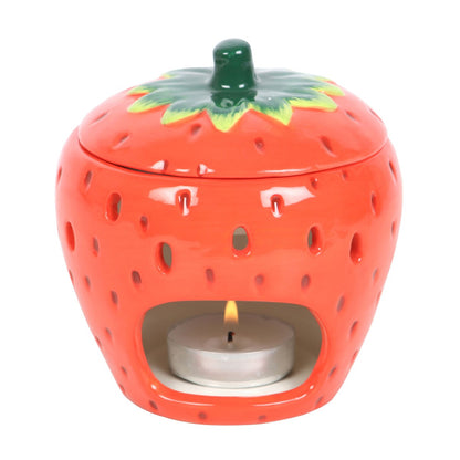 Strawberry Wax Burner – Decorative Ceramic Wax Melt Warmer