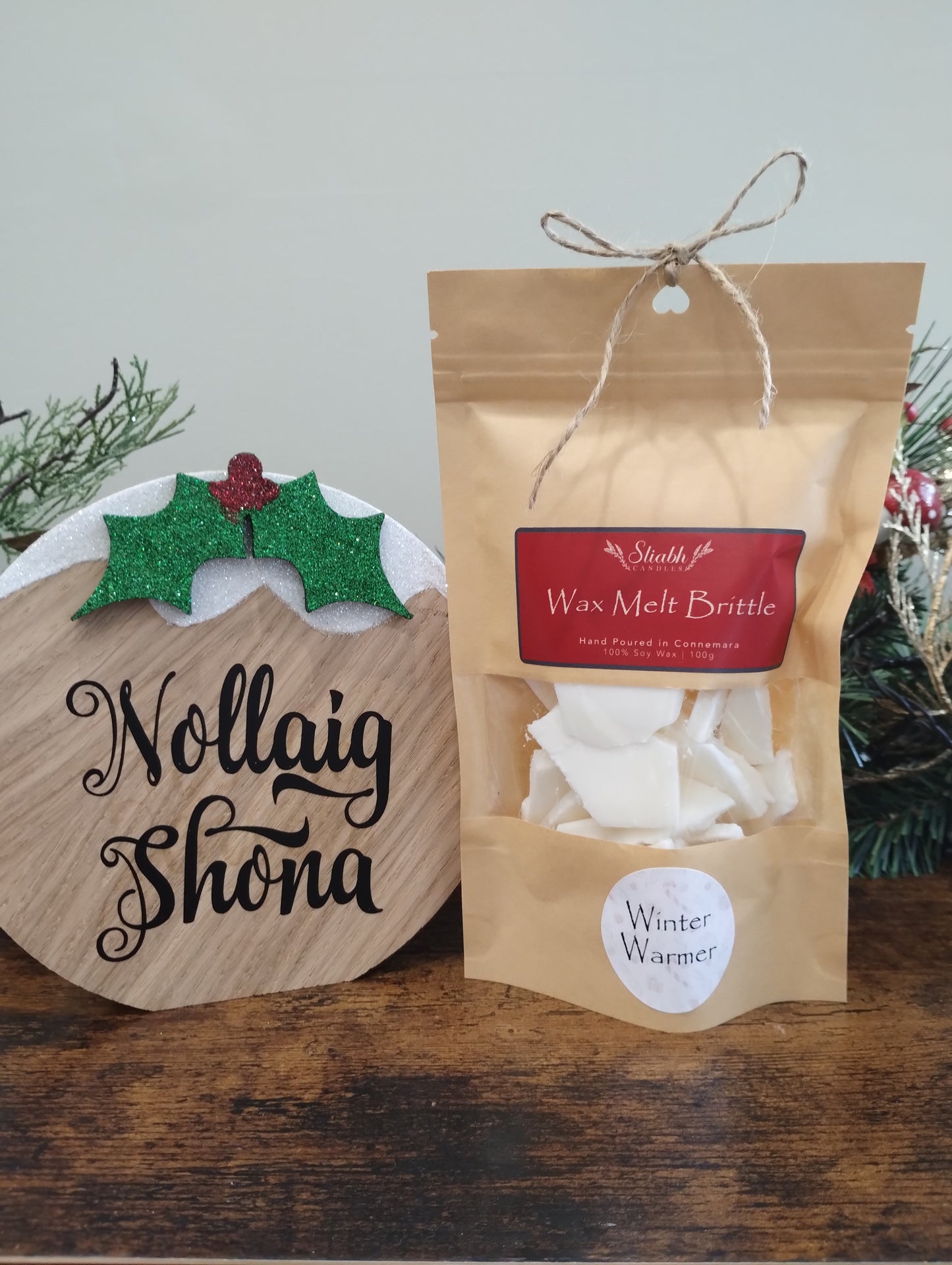 Christmas Winter Warmer Wax Melt Brittle Bag | Soy Wax | Made in Connemara