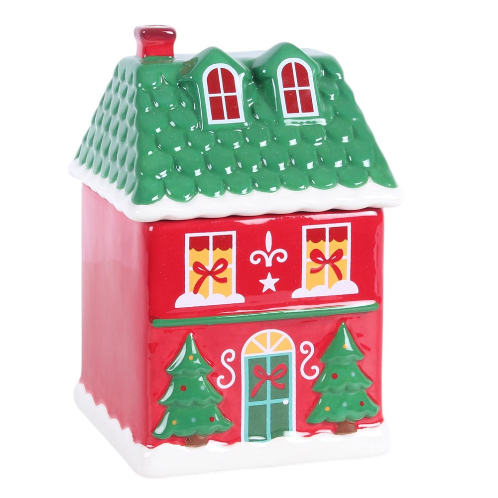 Ceramic Christmas House Wax Melt Burner for Home Fragrance Ireland