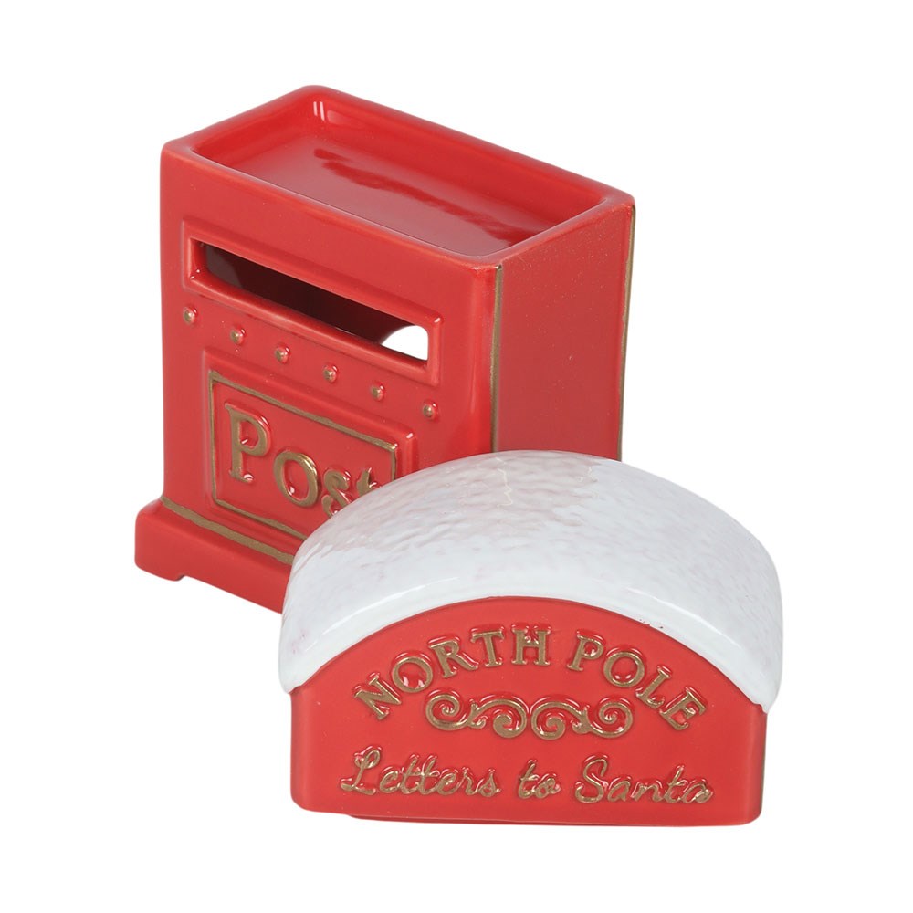 Letters to Santa Oil Burner with Festive Post Box Design